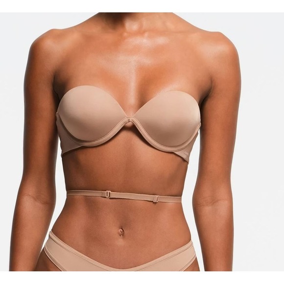 Skims Multi Way Bra Women 36DD Beige Underwire Convertible Padded Lined - Picture 7 of 15